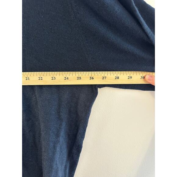 Orvis Mens 100% Merino Wool 1/4 Zip Navy Sustainable Pullover Sweater Size XXL - Picture 5 of 6